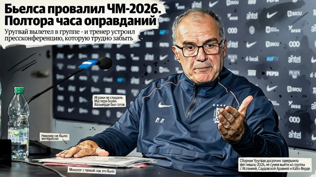 Бьелса провалил ЧМ-2026. Полтора часа оправданий